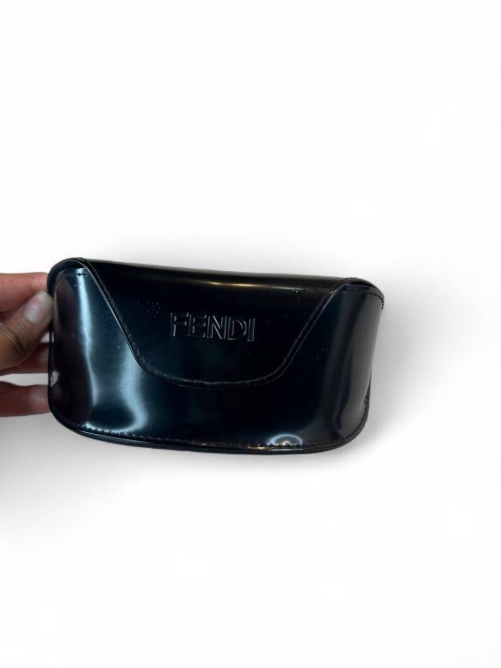 Fendi Black Patent Eyewear Case